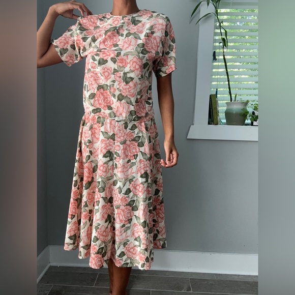 Floral matching skirt set - Picture 3 of 7